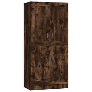 vidaXL Kleiderschrank »Kleiderschrank Räuchereiche 82,5x51,5x180 cm Holzwerkstoff« (1-St)