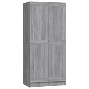 vidaXL Kleiderschrank »Kleiderschrank Grau Sonoma 82,5x51,5x180 cm Holzwerkstoff« (1-St)