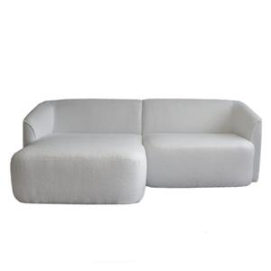 HomingXL Loungebank Evora | links | stof now or never off-white 01 | 2,15 x 1,38 mtr