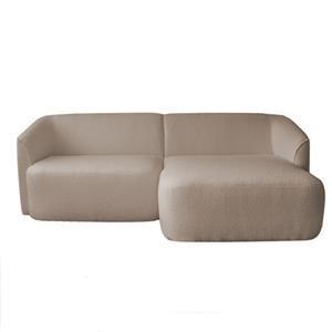HomingXL Loungebank Evora | rechts | stof now or never beige 03 | 2,15 x 1,38 mtr