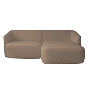 HomingXL Loungebank Evora | rechts | stof now or never taupe 16 | 2,15 x 1,38 mtr