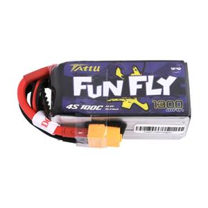 Tattu Modellbau-Akkupack (LiPo) 14.8V 1300 mAh Zellen-Zahl: 4 100 C Softcase XT60