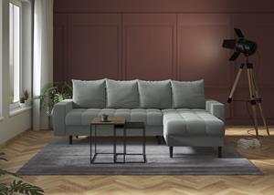 Inosign Ecksofa Lillemor, Recamiere beidseitig montierbar, mit Bettfunktion und Bettkasten