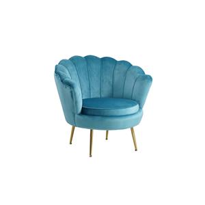 Huisenthuis.nl Fauteuil Chanelle Blauw 136 cm