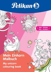 Malbuch , Mein Einhorn, , DIN A4, inkl. 100 Sticker