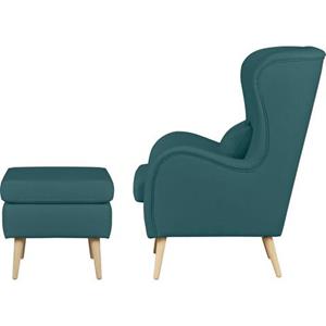 Guido Maria Kretschmer Home&Living Fauteuil Salla naar keuze met of zonder hocker, grote fauteuil: afm. bxdxh: 78x94x118cm