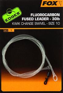 Fox Fluorocarbon Fused Leader - Size 10 Kwik Change