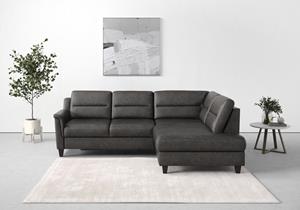 sit&more Hoekbank Farö L-vorm met binnenvering, naar keuze met slaapfunctie en bedkist