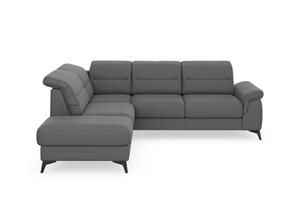 sit&more Hoekbank Sinatra L-vorm met ottomane, optioneel met verstelbare hoofdsteun en armleuning