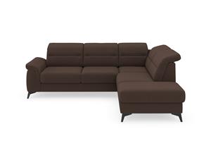 sit&more Hoekbank Sinatra L-vorm met ottomane, optioneel met verstelbare hoofdsteun en armleuning
