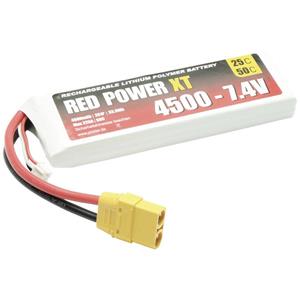 redpower Red Power Modellbau-Akkupack (LiPo) 7.4V 4500 mAh 25 C Softcase XT90