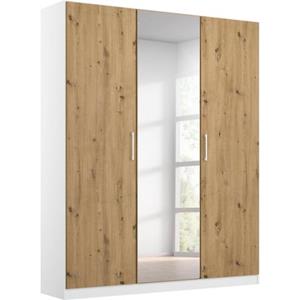 rauch Draaideurkast Kledingkast COSMO met extra legplanken, metalen grepen in wit made in germany