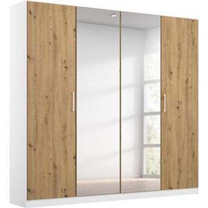 rauch Draaideurkast Kledingkast COSMO met extra legplanken, metalen grepen in wit made in germany