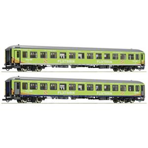 Roco 74193 H0 2er-Set Personenwagen, Flixtrain (DC)