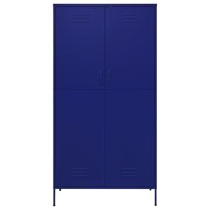 VidaXL Kledingkast 90x50x180 cm staal marineblauw