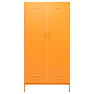 vidaXL Kledingkast 90x50x180 cm staal mosterdgeel