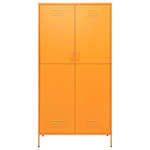 VIDAXL Kleiderschrank Senfgelb 90x50x180 Cm Stahl