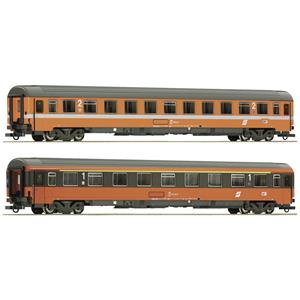Roco 74045 H0 2er-Set 3: EC 60 „Maria Theresia“ der ÖBB 1.Klasse Gattung Amz, 2.Klasse Gattung Bmz
