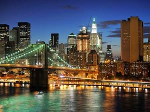Papermoon Fototapete New York bei nacht