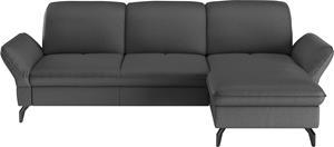 sit&more Hoekbank Leandro L-vorm Naar keuze met bed, hoofdbord en armleuningfunctie, en bedkist