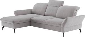 sit&more Hoekbank Leandro L-vorm Naar keuze met bed, hoofdbord en armleuningfunctie, en bedkist