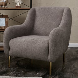 Risa Home Fauteuil Simena Grijs Goud
