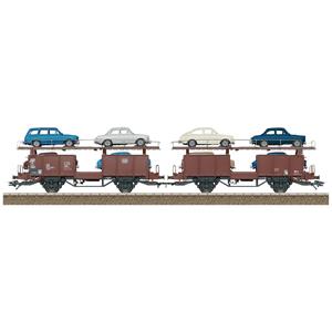 trixh0 TRIX H0 24332 H0 Autotransportwagen-Paar Laaes der DB