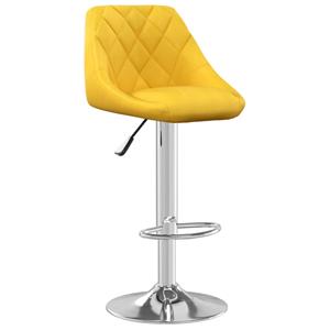 VIDAXL Barhocker 2 Stk. Senfgelb Samt