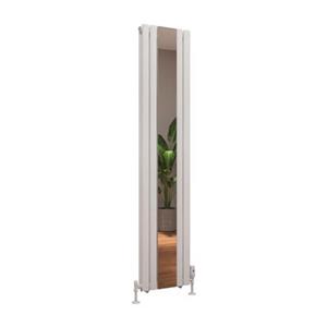Eastbrook Tunstall dubbele radiator met spiegel 40x180cm 1102W wit mat