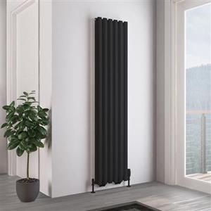 Eastbrook Tunstall dubbele radiator 40x180cm 1429W zwart mat