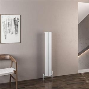 Eastbrook Malmesbury radiator 20x120cm aluminium 375W wit mat