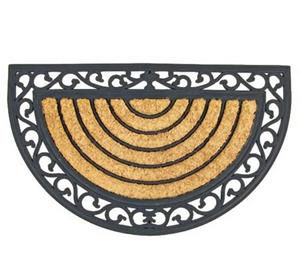 BURI Fußmatte Relief Gummimatte mit Kokoseinlage 75x45cm Fußmatte Türvorleger Fußabt, 