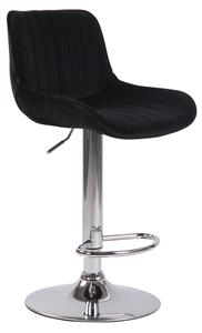 KantoormeubelenPlus Barkruk Mandal Velvet C, Zwart