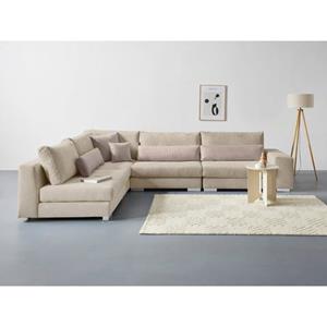 Places of Style Ecksofa "Vasco", inkl. 10-teiligen Kissen-Set