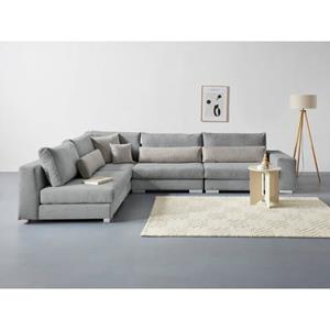 Places of Style Ecksofa "Vasco", inkl. 10-teiligen Kissen-Set