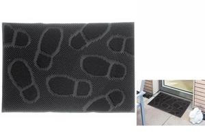 Bigbuy Fußmatte Fußmatte Pin Mat Schwarz Kautschuk Fußmatte 60 x 40 cm Fußabtreter Türabtreter, , Höhe: 40 mm