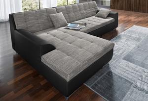 Domo Collection Ecksofa Treviso, wahlweise mit Bettfunktion