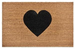 HANSE Home Fußmatte Mix Mats Kokos Heart, , rechteckig, Höhe: 15 mm, Schmutzfangmatte, pflegeleicht, robust, UV-Beständig, wasserfest