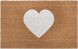 HANSE Home Fußmatte Mix Mats Kokos Heart, , rechteckig, Höhe: 15 mm, Schmutzfangmatte, pflegeleicht, robust, UV-Beständig, wasserfest
