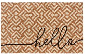 HANSE Home Fußmatte Mix Mats Kokos Hello Geometric, , rechteckig, Höhe: 15 mm, Schmutzfangmatte, pflegeleicht, robust, UV-Beständig, wasserfest