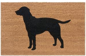 HANSE Home Fußmatte Mix Mats Kokos Dog Silhouette, , rechteckig, Höhe: 15 mm, Schmutzfangmatte, pflegeleicht, robust, UV-Beständig, wasserfest