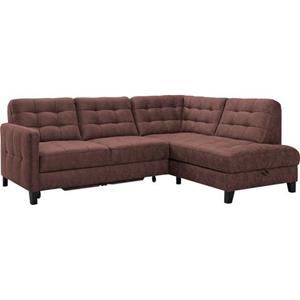 exxpo - sofa fashion Hoekbank Elio, L-vorm naar keuze met slaapfunctie en bedkist