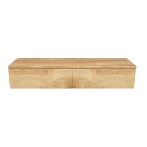 Arcqua Living Onderkast - 140x46x30cm - 2 lades - greeploos - gemelamineerd spaanplaat - oak natural ONK483874