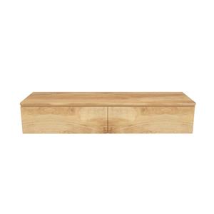 Arcqua Living Onderkast - 160x46x30cm - 2 lades - greeploos - gemelamineerd spaanplaat - oak natural ONK483987