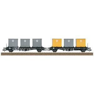 Trix 24161 H0 transportwagen-paar laadbakken van de DB