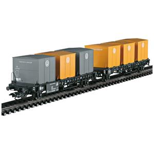 Märklin 46661 H0 containertransportwagenstel Laabs van de DB