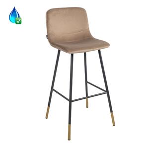 KantoormeubelenPlus Barkruk Kankaanpaa Velvet, Taupe