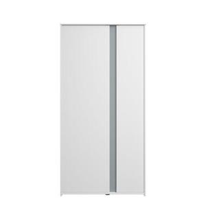 Leen Bakker Kledingkast Bobby 2-deurs - wit - 182x90x51 cm