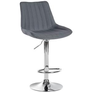 CLP Barhocker Toni Stoff Chrom Grau
