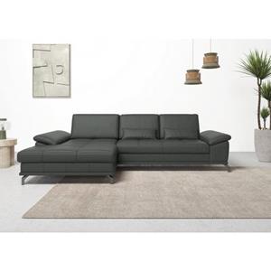 Places of Style Hoekbank Costello 3 nierkussens, optionele bedfunctie en bedlade